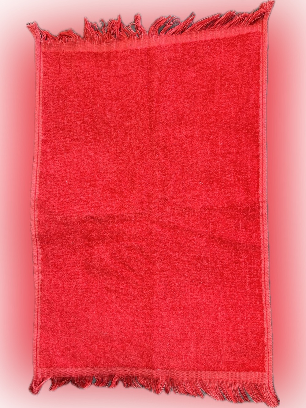 🔴New Vintage Retro Cannon Red Finger Tea Cotton Loop Towel Accent Holiday